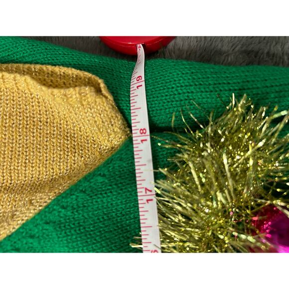 Tis the Season Holiday Sweater/Dress, adorned with holiday cheer, Size XL - Picture 7 of 8